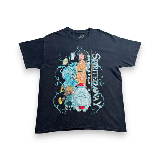 00s 千と千尋の神隠し 映画 Tシャツ サンダー spirited away 黒 goatcrew m-t-2505-026
