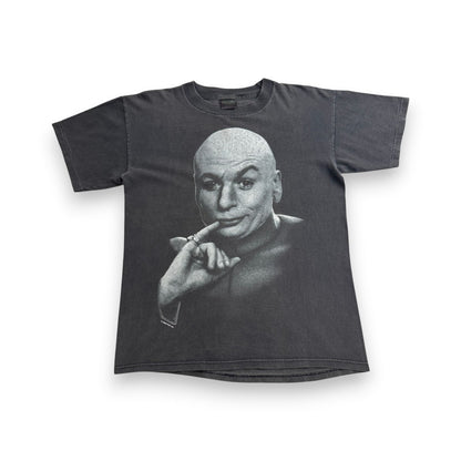 90s dr.evil ドクターエビル Tシャツ ムービー 映画 オースティンパワーズ USA製 黒 changes M シングルステッチ m-t-2505-027