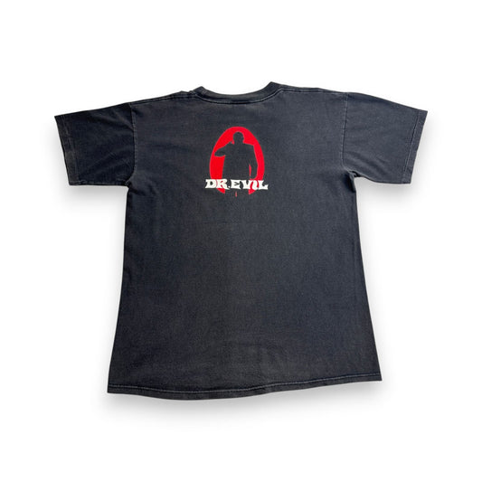90s dr.evil ドクターエビル Tシャツ ムービー 映画 オースティンパワーズ USA製 黒 changes M シングルステッチ m-t-2505-027