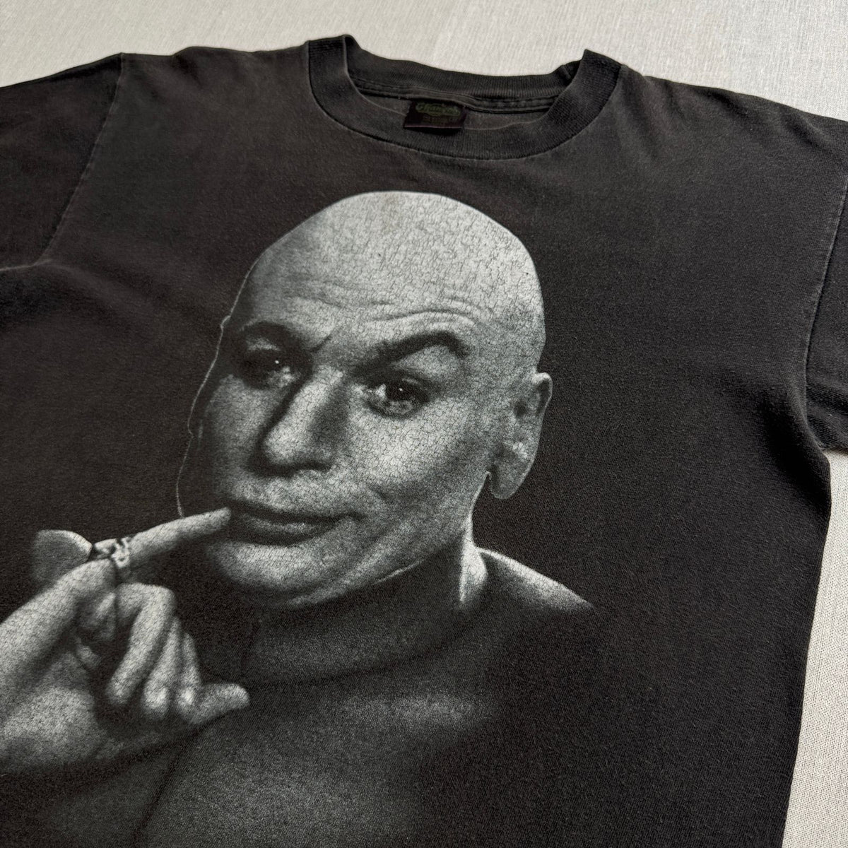 90s dr.evil ドクターエビル Tシャツ ムービー 映画 オースティンパワーズ USA製 黒 changes M シングルステッチ m-t-2505-027
