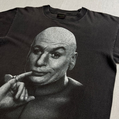 90s dr.evil ドクターエビル Tシャツ ムービー 映画 オースティンパワーズ USA製 黒 changes M シングルステッチ m-t-2505-027
