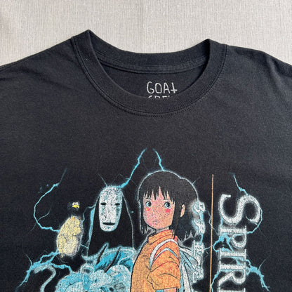 00s 千と千尋の神隠し 映画 Tシャツ サンダー spirited away 黒 goatcrew m-t-2505-026
