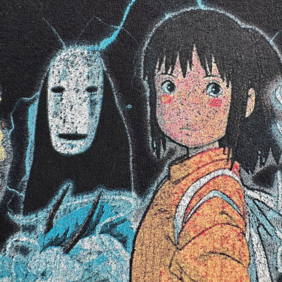00s 千と千尋の神隠し 映画 Tシャツ サンダー spirited away 黒 goatcrew m-t-2505-026