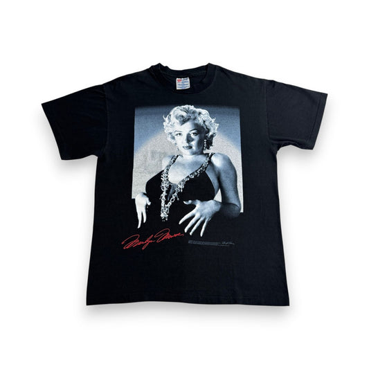 90s マリリンモンロー MARILYN MONROE Tシャツ 黒 映画T Hanes L m-t-2505-028