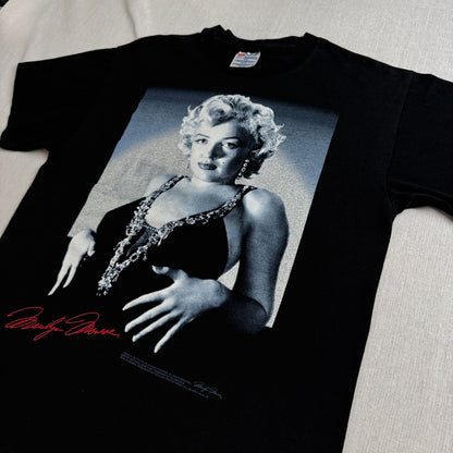 90s マリリンモンロー MARILYN MONROE Tシャツ 黒 映画T Hanes L m-t-2505-028