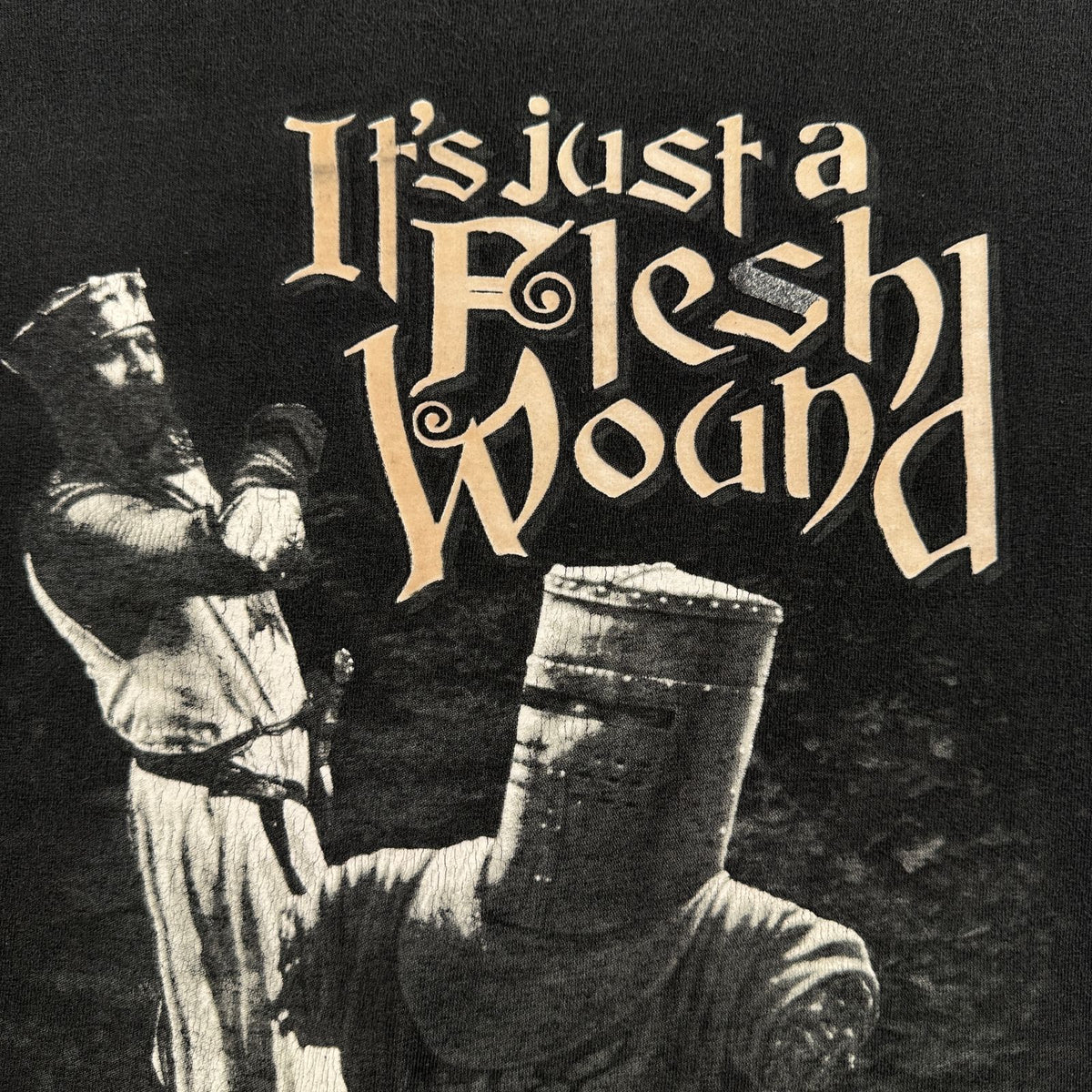 モンティ パイソン アンド ホーリー グレイル Tシャツ 映画 ムービー Its just a flesh 黒 2XL m-u-2505-015