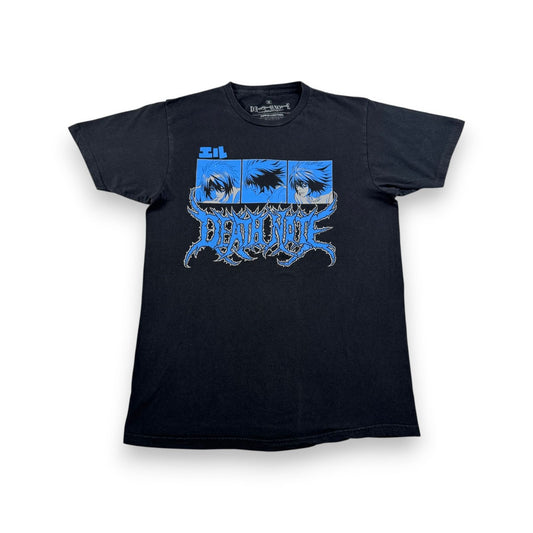 00s DEATH NOTE デスノートエル Tシャツ 映画T 黒 M m-u-2505-017