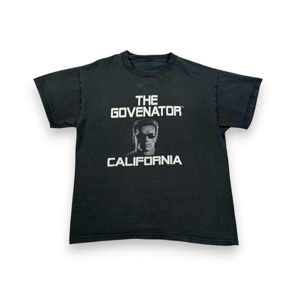 アーノルド シュワルツネッガー ターミネーター THE GOVERNATOR シャワちゃん Tシャツ 黒 m-u-2505-018
