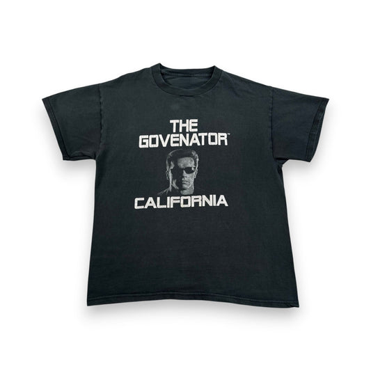アーノルド シュワルツネッガー ターミネーター THE GOVERNATOR シャワちゃん Tシャツ 黒 m-u-2505-018