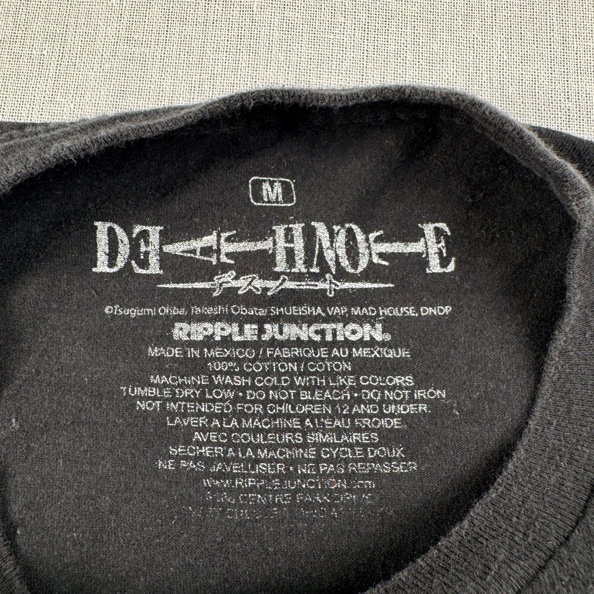 00s DEATH NOTE デスノートエル Tシャツ 映画T 黒 M m-u-2505-017