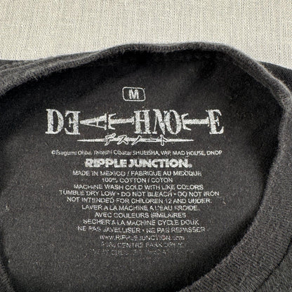 00s DEATH NOTE デスノートエル Tシャツ 映画T 黒 M m-u-2505-017