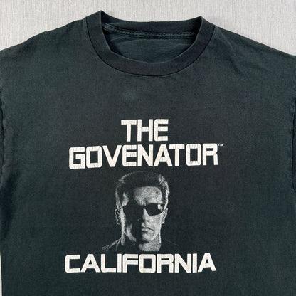 アーノルド シュワルツネッガー ターミネーター THE GOVERNATOR シャワちゃん Tシャツ 黒 m-u-2505-018