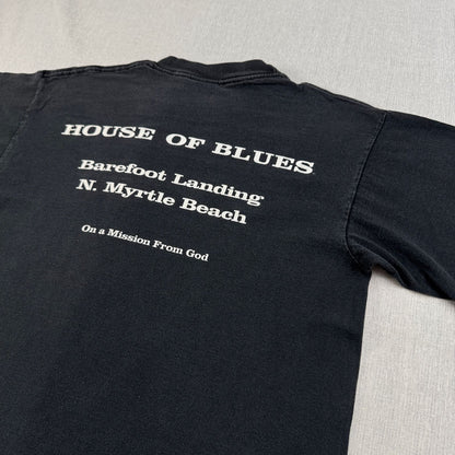 90s 00s Blues Brothers ブルースブラザーズ 映画 HOUSE OF BLUES USA製 Tシャツ 黒 m-u-2505-019