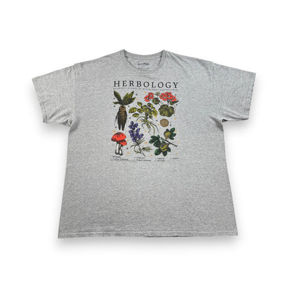 00s 映画 ハリーポッター 薬草学 HERBOLOGY Tシャツ ホグワーツ グレー マンドレイク Harry Potter m-u-2505-021