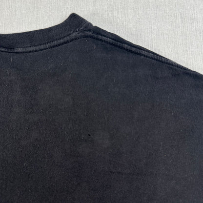 90s ミュージカル 演劇 舞台 Tシャツ 黒 フェード ボックスシルエット m-u-2505-022