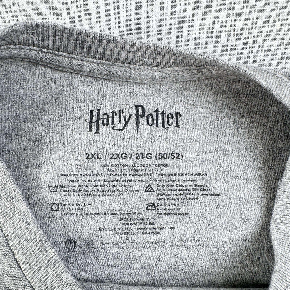 00s 映画 ハリーポッター 薬草学 HERBOLOGY Tシャツ ホグワーツ グレー マンドレイク Harry Potter m-u-2505-021