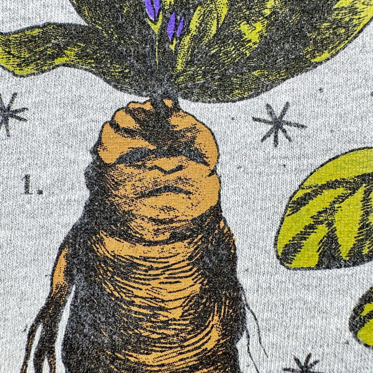 00s 映画 ハリーポッター 薬草学 HERBOLOGY Tシャツ ホグワーツ グレー マンドレイク Harry Potter m-u-2505-021