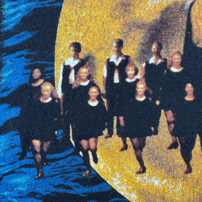 90s ミュージカル 演劇 舞台 Tシャツ 黒 フェード ボックスシルエット m-u-2505-022