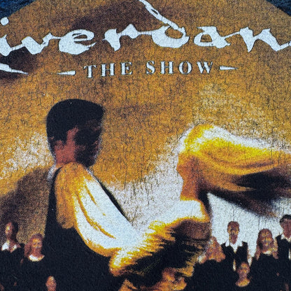 90s ミュージカル 演劇 舞台 Tシャツ 黒 フェード ボックスシルエット m-u-2505-022