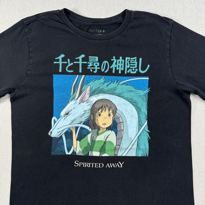 00s 千と千尋の神隠し Tシャツ spirited away 映画 黒 M m-u-2505-026