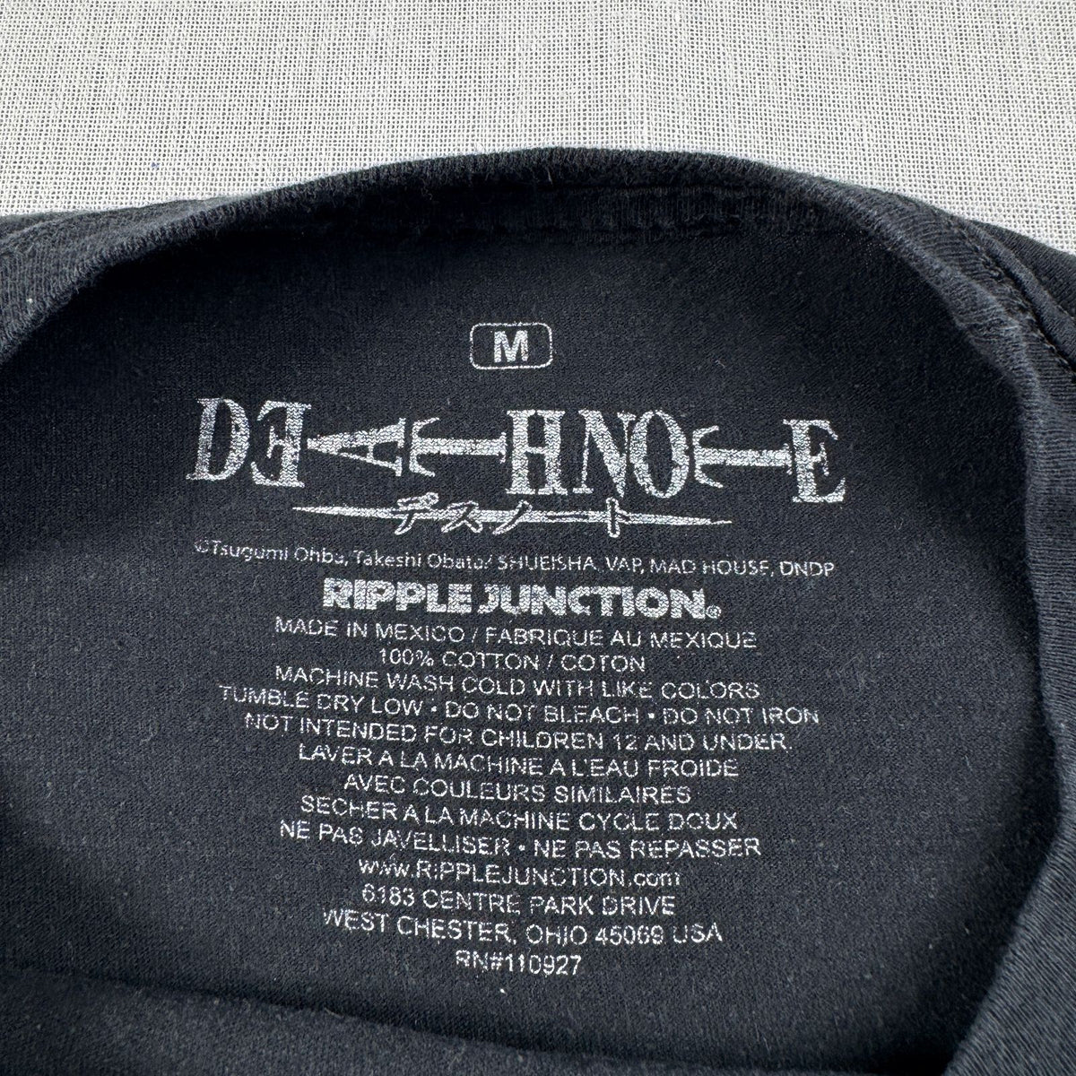 DEATH NOTE デスノート リューク Tシャツ 映画T 黒 RIPPLE JUNCTION M m-u-2505-025