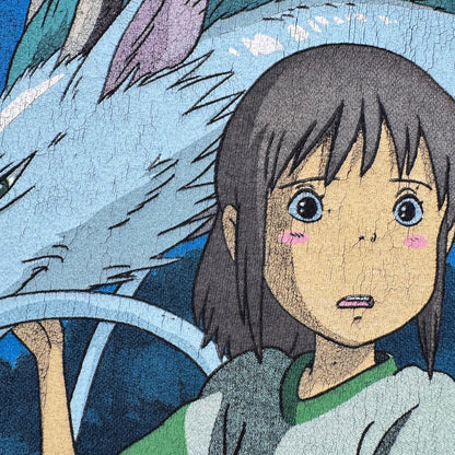 00s 千と千尋の神隠し Tシャツ spirited away 映画 黒 M m-u-2505-026