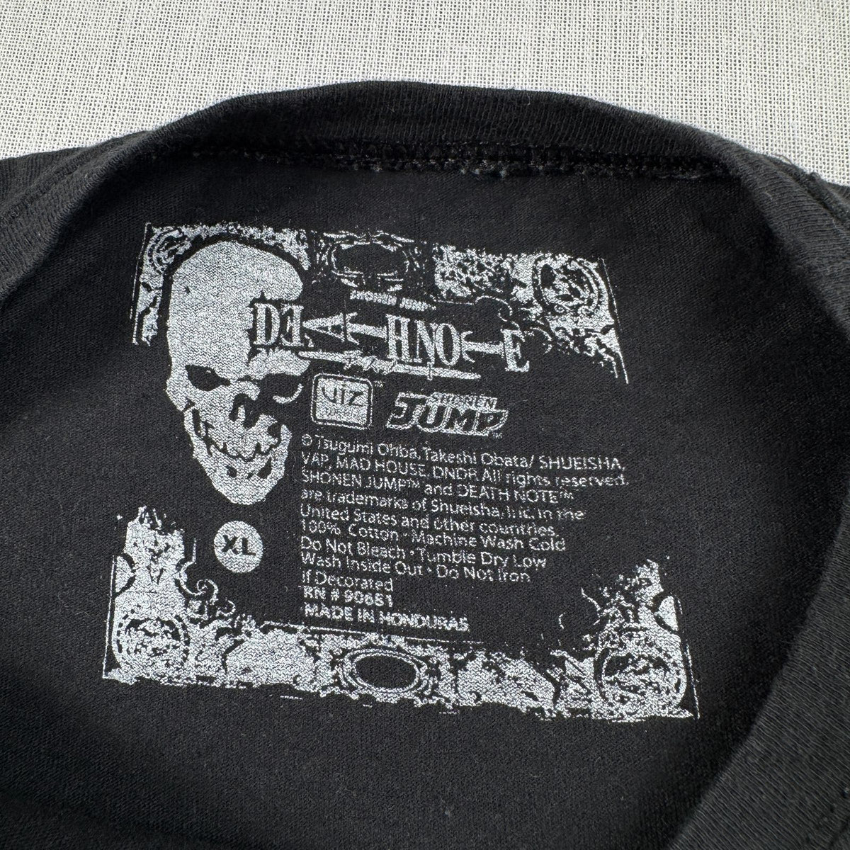 DEATH NOTE デスノート 夜神月 Tシャツ 映画T 黒 りんご XL m-u-2505-032