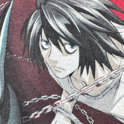 DEATH NOTE デスノート 夜神月 Tシャツ 映画T 黒 りんご XL m-u-2505-032