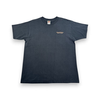 雰囲気抜群 00s バガーヴァンスの伝説 THE LEGEND OF BAGGER VANCE 映画 Tシャツ 両面プリント 黒 XL m-u-2505-034