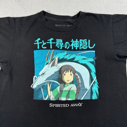 美品 00s 千と千尋の神隠し Tシャツ spirited away 映画 黒 M m-u-2505-033