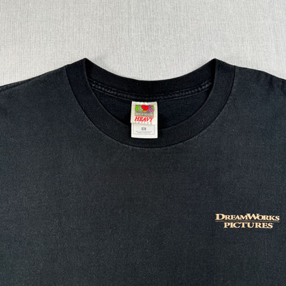 雰囲気抜群 00s バガーヴァンスの伝説 THE LEGEND OF BAGGER VANCE 映画 Tシャツ 両面プリント 黒 XL m-u-2505-034