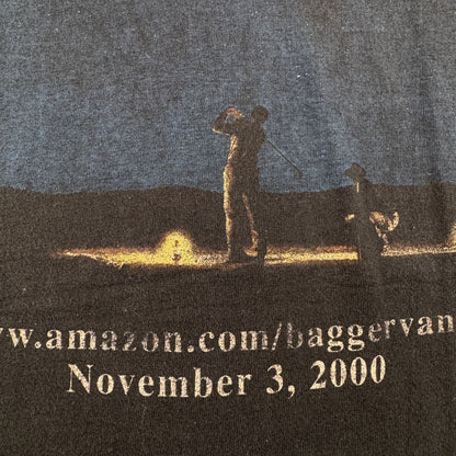 雰囲気抜群 00s バガーヴァンスの伝説 THE LEGEND OF BAGGER VANCE 映画 Tシャツ 両面プリント 黒 XL m-u-2505-034