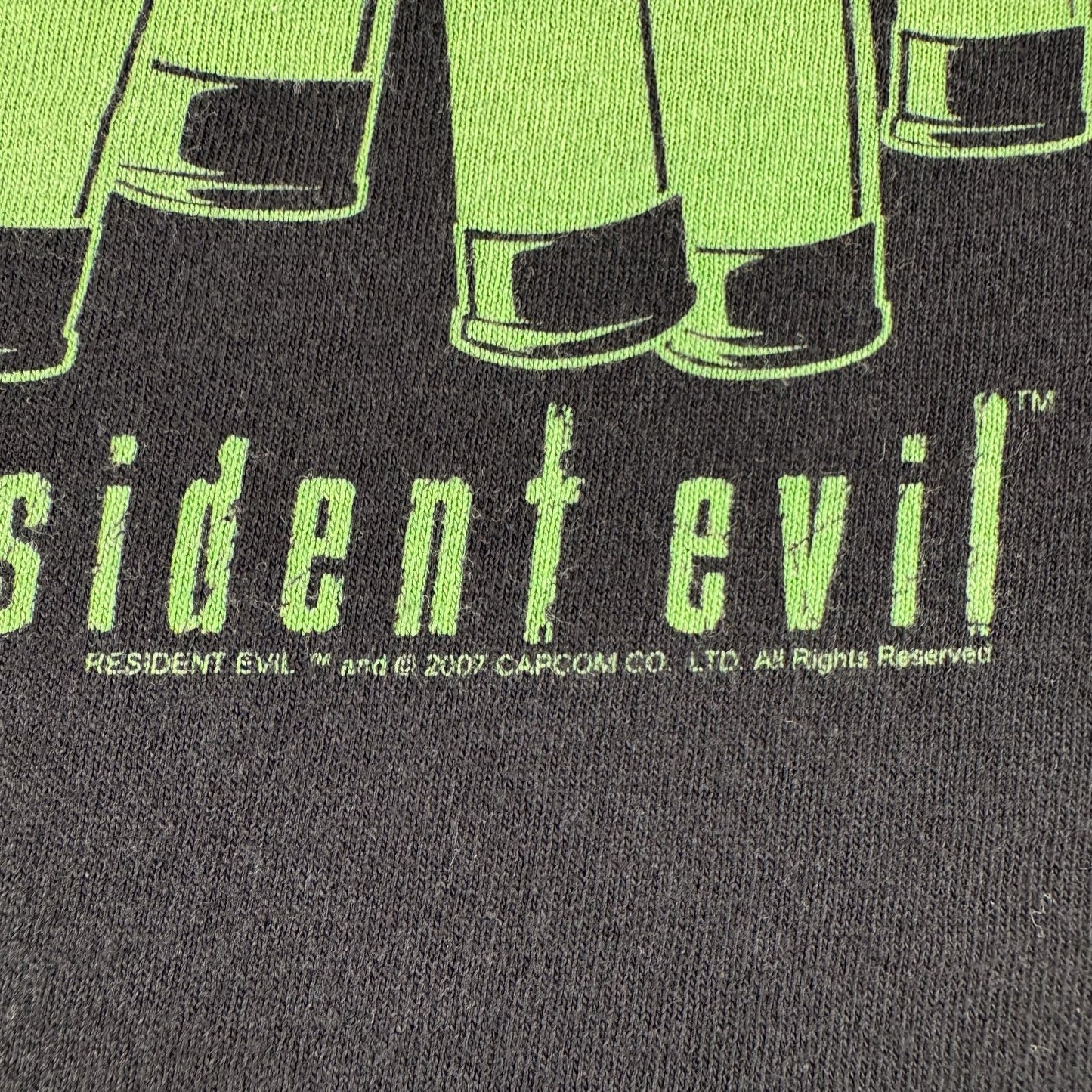 00s バイオハザード CAPCON Resident Evil ゲーム Tシャツ 黒 L m-u-2505-035