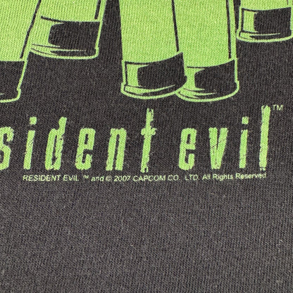 00s バイオハザード CAPCON Resident Evil ゲーム Tシャツ 黒 L m-u-2505-035