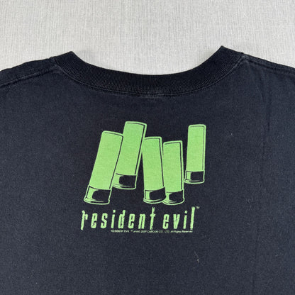 00s バイオハザード CAPCON Resident Evil ゲーム Tシャツ 黒 L m-u-2505-035
