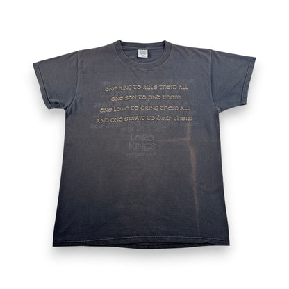 ロードオブザリング パロディ ジーザス Tシャツ LOAD OF THE KINGS 映画T 黒 フェード デルタ M m-u-2505-038