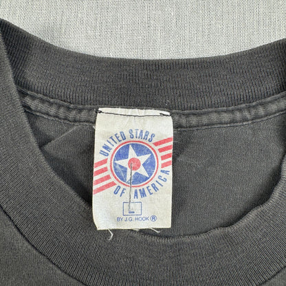 80s BATMAN バットマン USA製 Tシャツ 黒 フェード 映画T アメコミ シングルステッチ m-u-2505-039