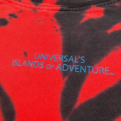 90s スパイダーマン Tシャツ タイダイ 映画T 赤 ユニバ シングルステッチ spiderman 2000 m-u-2505-036