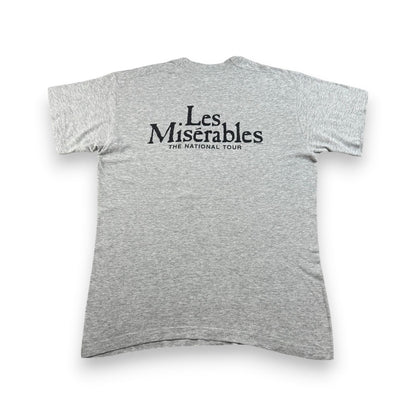 80s レ・ミゼラブル コゼット Tシャツ 両面 Les Misérables グレー シングルステッチ m-u-2505-040