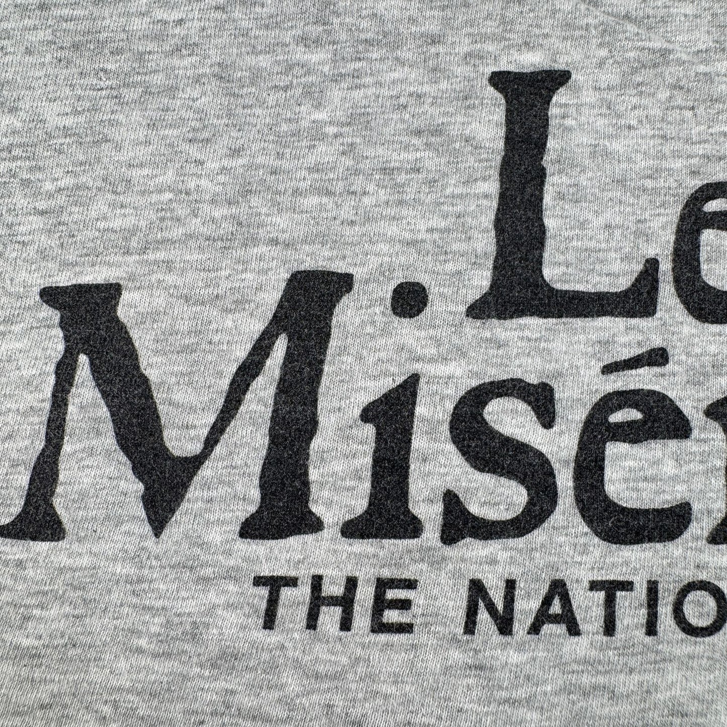 80s レ・ミゼラブル コゼット Tシャツ 両面 Les Misérables グレー シングルステッチ m-u-2505-040