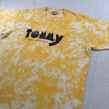 90s the who Tシャツ リキッドブルー USA製 猫 あいみょん タイダイ バンT ザフー XL シングルステッチ m-u-2505-043