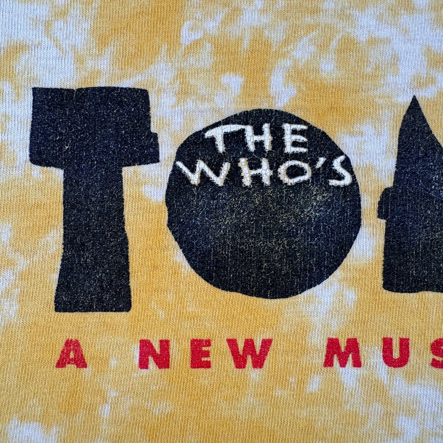 90s the who Tシャツ リキッドブルー USA製 猫 あいみょん タイダイ バンT ザフー XL シングルステッチ m-u-2505-043
