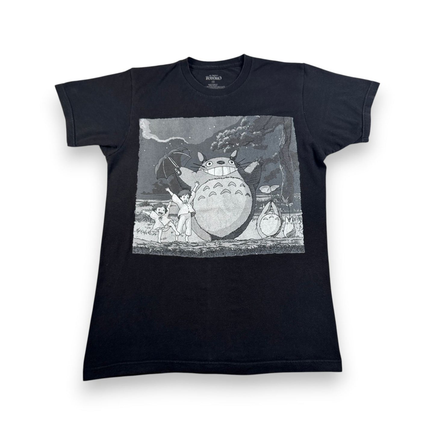 00s となりのトトロ Tシャツ 黒 メイ さつき スタジオジブリ 映画T 両面 m-u-2505-044