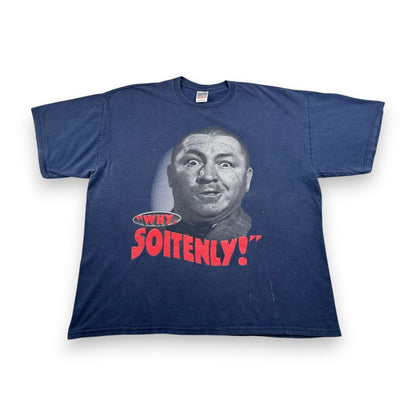 90s 3バカ大将 コメディ Tシャツ The Three Stooges why soitenly ネイビー 2XL 三バカ 映画 m-u-2505-045