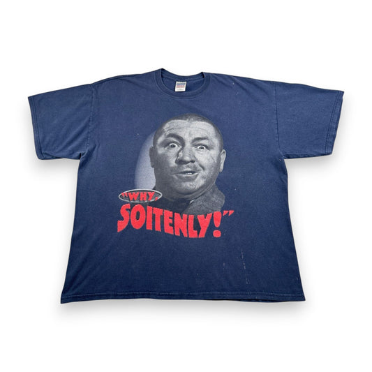 90s 3バカ大将 コメディ Tシャツ The Three Stooges why soitenly ネイビー 2XL 三バカ 映画 m-u-2505-045