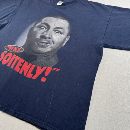 90s 3バカ大将 コメディ Tシャツ The Three Stooges why soitenly ネイビー 2XL 三バカ 映画 m-u-2505-045
