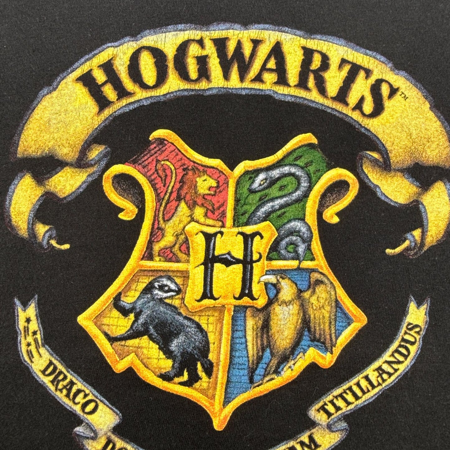 ハリーポッター ホグワーツ 映画 Tシャツ 黒 Harry Potter マーク ロゴ m-u-2505-046