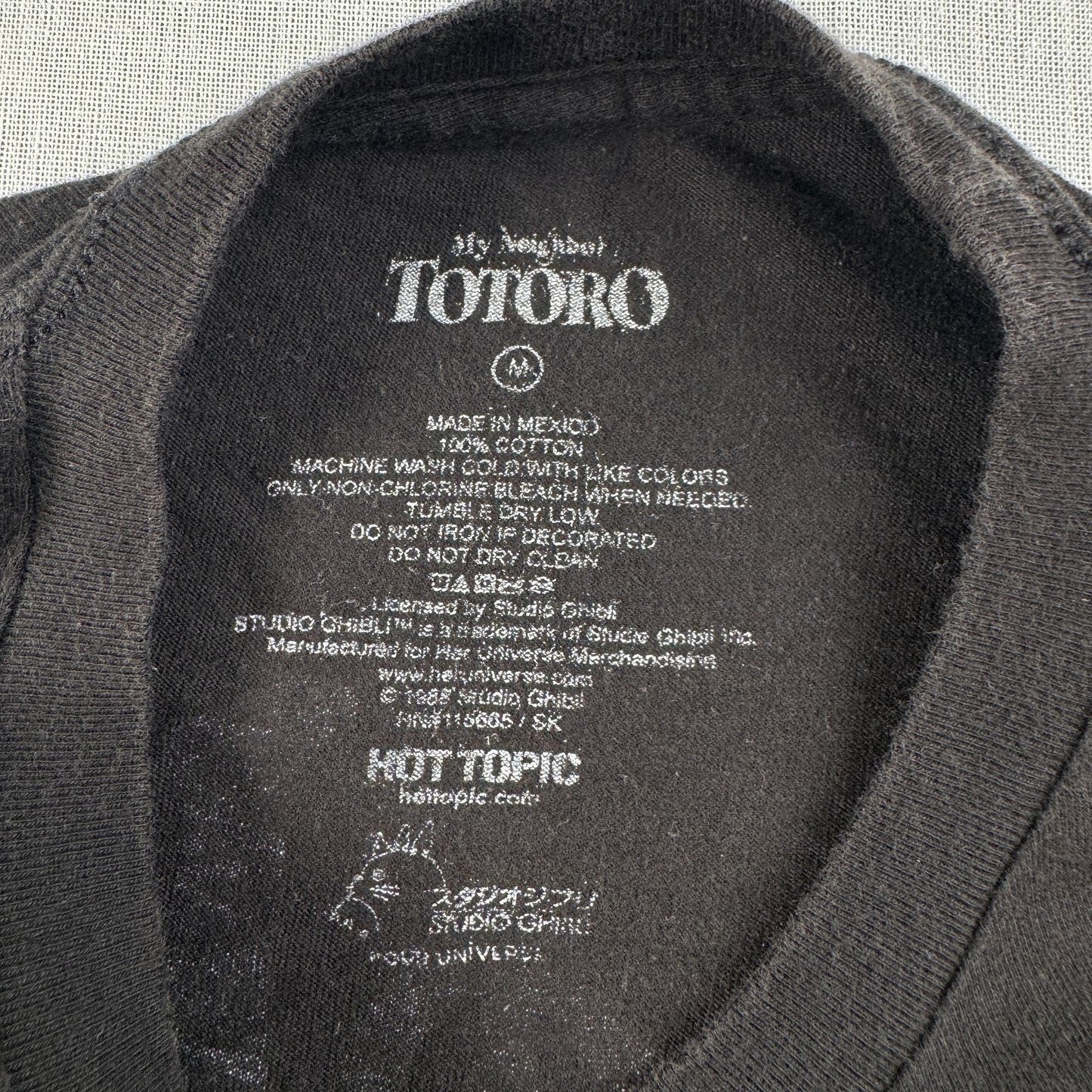 00s となりのトトロ Tシャツ 黒 メイ さつき スタジオジブリ 映画T 両面 m-u-2505-044