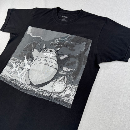 00s となりのトトロ Tシャツ 黒 メイ さつき スタジオジブリ 映画T 両面 m-u-2505-044