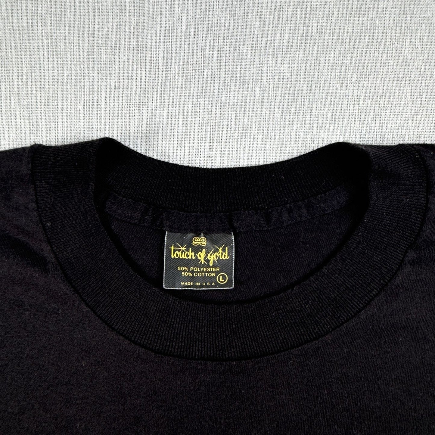 美品 80s 90s cats Tシャツ USA製 黒 フェード 両面 劇団四季 L キャッツ m-u-2505-047